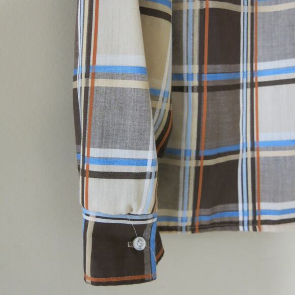 VINTAGE CITY LIGHTS Plaid Western Button Up Shirt Size 9/10 Women Country Girl - Picture 4 of 6